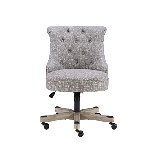 Linon Talia Office Chair, Gray 28.25D X 27.25W X 35.75H Inch #TOP5