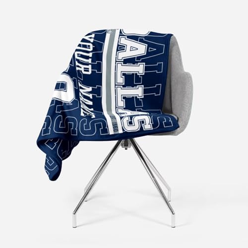 Image of ANTKING Dallas Throw Blanket for Men Women Boy Custom Name and Number Gifts