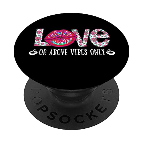 Amor or Sobre Vibes Only Merch Yoga Kiss Lip Gear Mujeres Chica PopSockets PopGrip Intercambiable Cover
