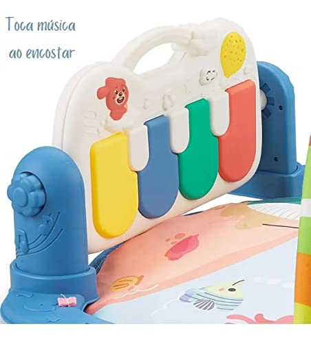 Tapete de Atividades Multifuncional Alegria Azul Color Baby