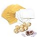 Haawooky 300 Pieces 4 Inch Square Golden Aluminium Foil Candy Wrappers Sugar Wraps Paper for DIY Candies and Chocolate Packaging by Party/Wedding/Birthday/Chrismas Accessories