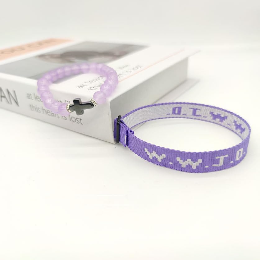 tenghong2021 WWJD Braided Rope Beads Bracelet Set for Women Men What Would Jesus Do Handmade Colorful Bracelets Protection Pray Inspirational Religious Christian Bracelet for Women Gifts Jewelry - Image 2