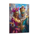 🖼 SpécifiChation du poster sur toile : Cet Masque vénitien art mural mesure 08×12inch(20×30cm)，12×18inch(30×45cm) ，16×24inch(40×60cm)，20×30inch(50×75cm)， imprimé sur toile. pleinement des joies du bricolage.