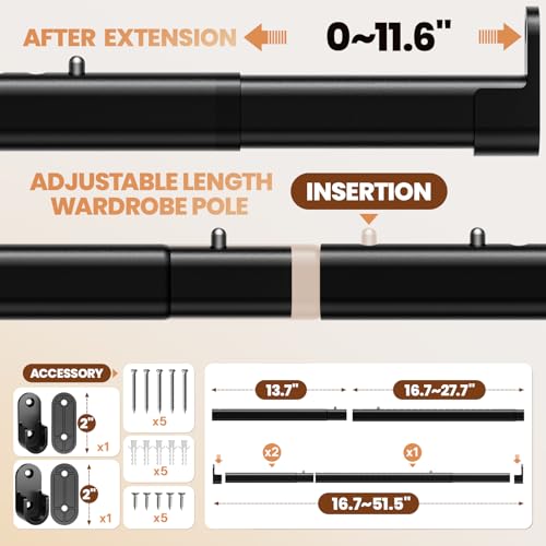 La Mejor Lista de Tubo para closet expandible Top 5. 23 Imagen adicional