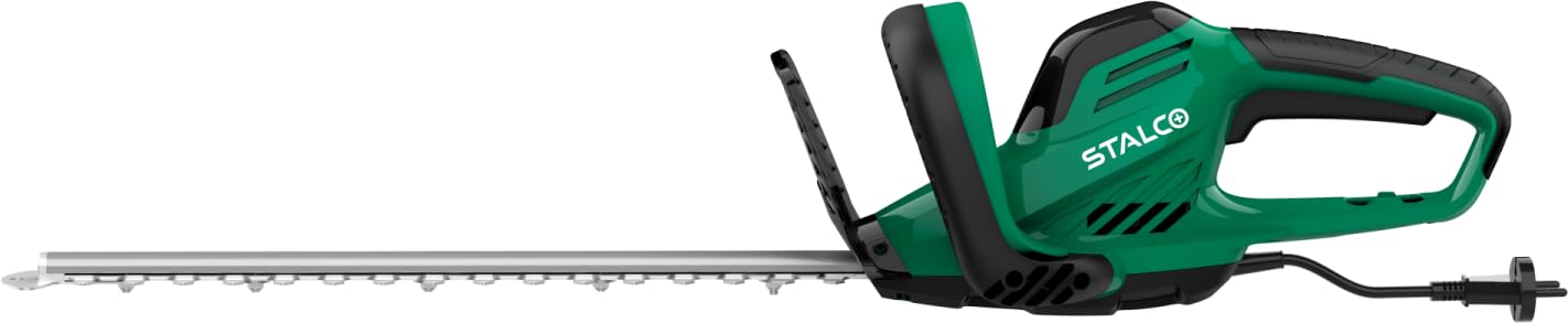 Stalco HTS40 elektryczne nożyce do żywopłotu, 450 W – miecz 450 mm, 1750 SPM, grubość cięcia 16 mm, nóż cięty laserowo, lekkie 2,5 kg, ergonomiczne i bezpieczne