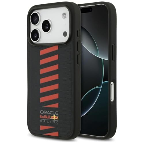 CG MOBILE Red Bull Meshed Powerbar Compatible avec MagSafe Coque pour iPhone 17 Pro (bleu marine)