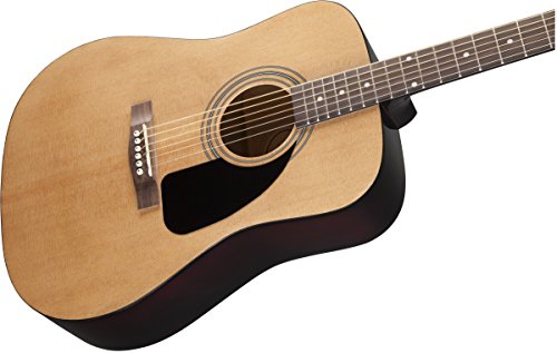 Fender Fa-115 Dreadnought Acoustic Guitar - Natural Bundle With Fender Play Online Lessons, Gig Bag, Tuner, Strings, Strap, Picks, And Austin Bazaar Instructional Dvd #TOP5
