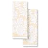 Martha Stewart Woodland Harvest Jacquard Sunflowers Kitchen Towel 2 Pack Set 100 Cotton with Absorbent Honeycomb Texture Decorative Kitchen Towels Yellow 16X28