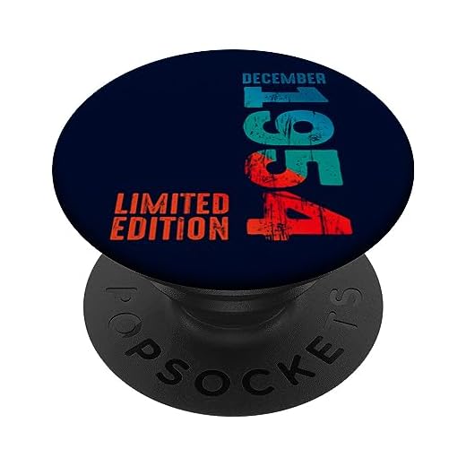 Edición limitada 1954 diciembre 1954 año 1954 retro 1954 PopSockets PopGrip Intercambiable