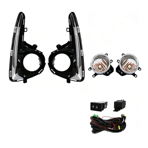 Phare antibrouillard haut de gamme LED blanc 12V avec calandre de finition pour Vitz Yaris