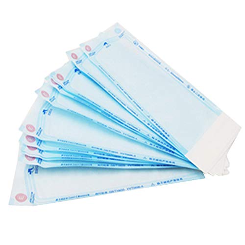 200PCS Sterilization Bags Self Sealing Dental Tattoo Nail Art Tool Sterilizer Bags Pouches Disinfection Machine Accessories 3x10in