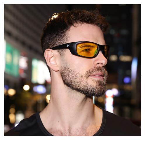 DUCO Night Vision Fishing Glasses Anti Glare Polarized Yellow Lens for Men Women Ideal for Nighttime Fishin and Driving2