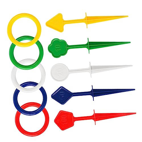 VICASKY 1 Set Ring Toss Game Beach Toss Game for Outdoor Fun for Parent Interaction Cognitive Development Durable Reusable Design