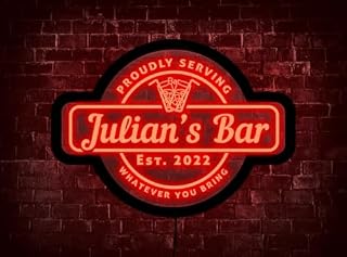 Soulglass néon de bar personnalisé, alimentation USB 5 V