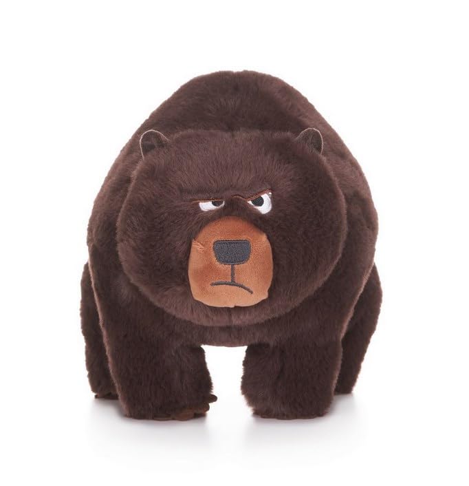UKToyworld Hoppers Ellen Soft Toy 10 Inch Sitting Grizzly Bear Plush