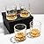 SIYOUKI Crystal Whiskey Glasses Set 11 oz, Old Fashioned Rocks Barware Lowball Glass for Bourbon, Scotch Whisky, Cocktails, Cognac, Liquor Drinking, Men Gift (4 Pack)