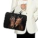 Belidome Laptoptasche mit Griff, PU-Leder, für Netbook und Tablet, Größe 30,5 cm (12 Zoll), Braun
