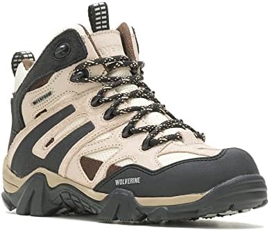 WOLVERINE Women's Wilderness Waterproof Construction Boot, Light Taupe, 9.5 | Image 1
