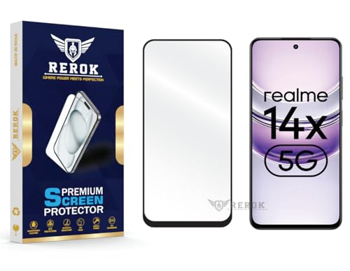Image of Gorilla Tempered Glass Screen Protector Compatible with Realme 14x 5G [Pack of 1] | Edge-to-Edge, Bubble-Free, Case Friendly, Easy Installation Kit