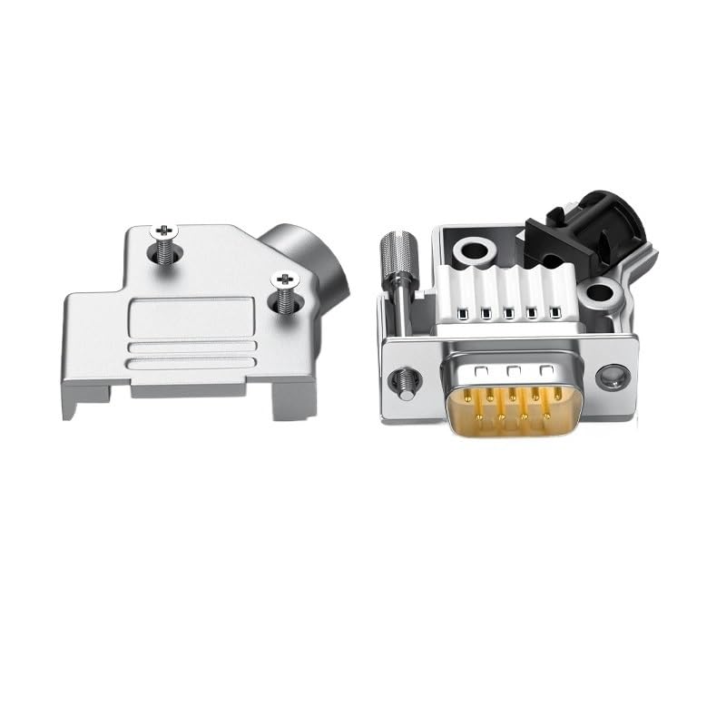 Mi ni DB9 485/422 Solderless Joint Male Female Connector Upgraded 9Pin RS232 Serial Port Adapter All Plug(Female-Solid Pin)