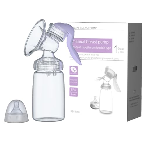 Mnozreo Sacaleches Manual de Silicona,Colector de Leche Materna sin BPA,Extractor de Leche Manua,Breast Pump y Recolector de Leche de Silicona,Ideal para Madres Durante la Lactancia