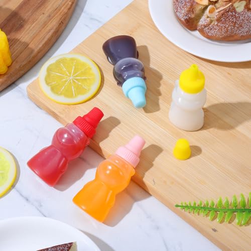 Mini flacon à condiments en forme d'ours durable pour lunchbox chic - 4