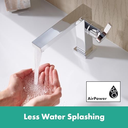 Robinet de salle de bain CoolStart hansgrohe Tecturis E économie d'énergie