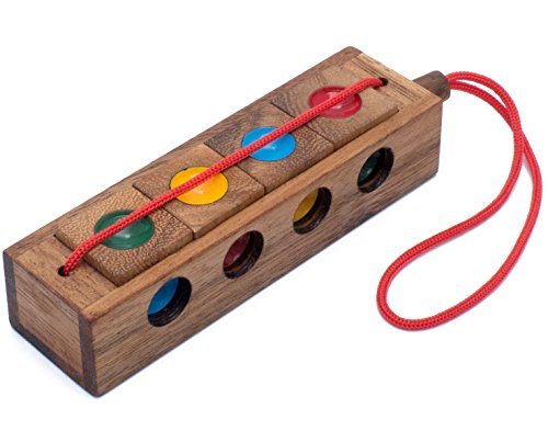 Siammandalay Color Cubes: Traffic Lights Color Match Problem - Handmade & Organic 3D Brainteaser Wooden Puzzle For Adults From With Sm Gift Box(Pictured) #TOP22