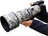ROLANPRO Camouflage Lens Cover for Sigma 500mm F5.6 DG DN OS Sports E Mount Lens Protection Sleeve Case Raincover-#UCP Grey camo Waterproof