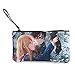 Cartera de Lona Your Lie in AprilArima and Kaori Cool Canvas Coin Purse Zipper Anime Style Customs Wallet Bags