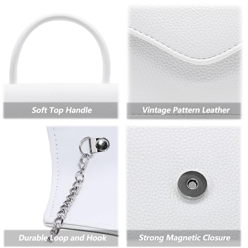 Image of Women's Evening Bag Bridal Party Clutch Purses Cocktail Prom Handbags with Patent Leather