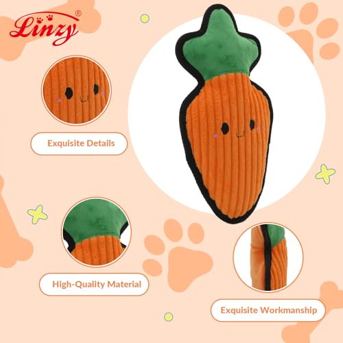 Juguete Mordible Suave en Forma de Zanahoria para Perros miniatura 4
