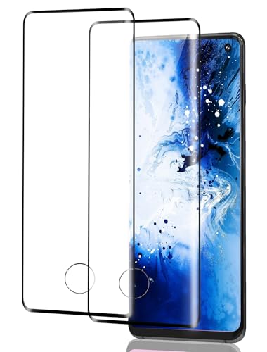 ICESPRING für Panzerglas für Samsung Galaxy S10 Plus Schutzfolie 2 Stück Fingerabdruck-ID Panzerfolie für Samsung S10+ Folie 9H Härte Schutzglas für Galaxy S10 Plus Panzer Schutz Glas