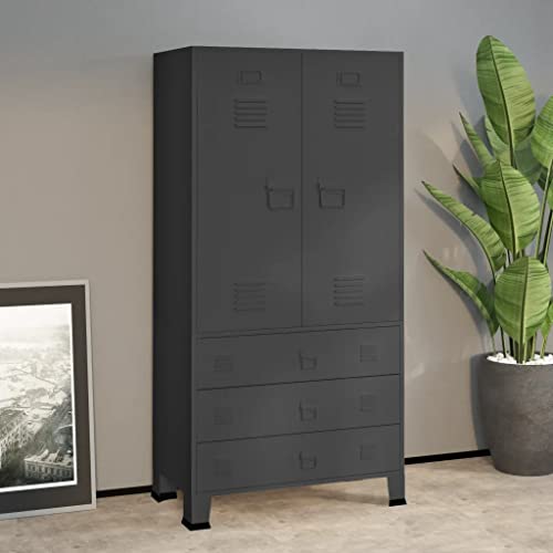 VIDAXL Garde robe industrielle - vue 3