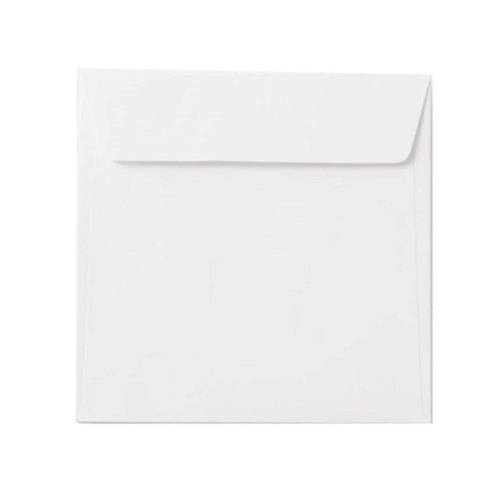 Kwadratowe koperty 160 x 160 mm, 16 x 16 cm z klejem, w zestawie 2 karty podarunkowe do podarowania, białe 1000 sztuk