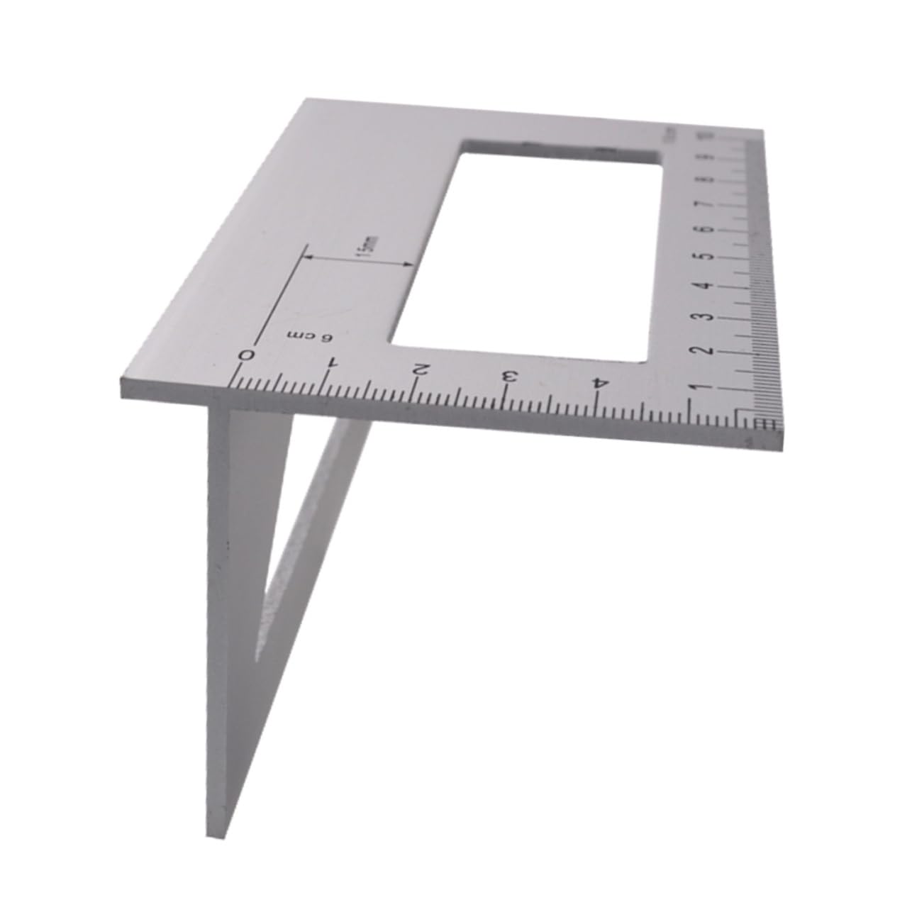 SEWACC 45/90 Degree Angle Measurement Tool Aluminum Alloy Scribing Ruler Vertical t Ruler Woodworking Gauge