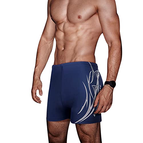 HHD® Swim Trunks, Men's Swimming Trunks in Good Elasticity of High-Tech Material Embroidery Trunks Boxers Briefs Swim Shorts2