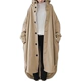 [newNE] 裏起毛 パーカー あったか ロング カーディガン 着る毛布 前開き アウター 秋 冬 うわぎ ロングパーカー ラフ オーバーサイズ マエアキ ガウン ハオリ ハオリモノ 暖かい かるい チュニック オフィス ティーンズ シニア エレガント ロング丈 森ガール 学生 上着 事務服 暖かい ゆったり だぼだぼ ベージュ 3A-W32-BE2XL-2
