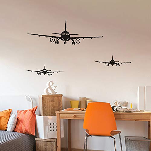 Lnrkai 3Pcs Airplane Wall Decor Stickers, Diy Removable Aircraft Wall Art Decal Home Decoration For Living Room thumb #2