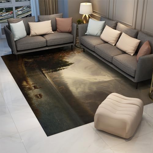 Tapis Albert Bierstadt antidérapant chambre salon 120x160