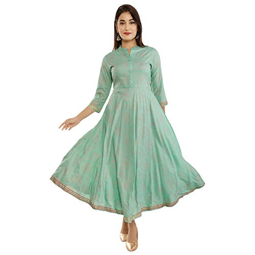Image of Asean Women's Rayon Anarkali Kurta
