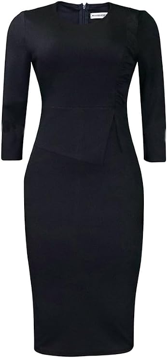 ZVO Midi Dress for Women Church Dress Office Work Bodycon Pencil Dresses