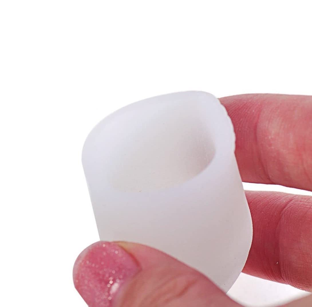 Pedimend Silikon-Gel-Kissen für den großen Zeh, Zehenschutz, Schutz vor Hühneraugen, Blasen, Reibungsverletzungen, Zehennagelschutz, eingewachsene Zehennägel, Fußpflege (4 Paar – 8 Stück)