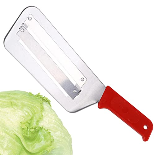 repollo - repollo acero inoxidable con doble cuchilla - Equipo cocina Cortador manual cocina para verduras para hacer chucrut casero con ensalada Jingan