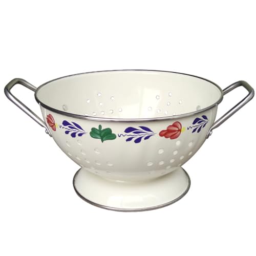 Draining Base Washing Plate Creative Rice Drain Strainer Resting European-style Use Multi-function Pasta Dish Colanders Decorative for Tray Bowl Double Net Metal Hole Colander