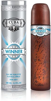 Cuba Winner Eau de Toilette Spray for Men, Multi color, 3.3 Ounce, 100 Ml