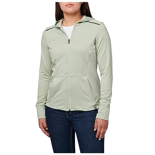 5.11 Tactical Women's Selma Full Zip Jacket, Terry Knit Fabric & Enduro-Flex Overlays, Contoured Hood, Pockets, Style 62051