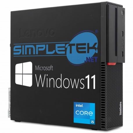 Lenovo PC Desktop Thinkcentre M800 SFF Core I5 3.3 GHz Windows 11 PRO | Ram 16 GB DDR4 SSD 480 GB druga generacja szeregowej RS232 DisplayPort (odnowiony)