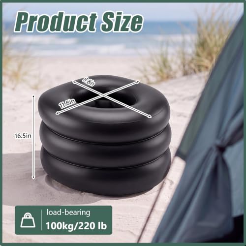 Image of Shappy 16.5x11.8x9.8in Camping Toilet for Adults Portable Inflatable Toilet