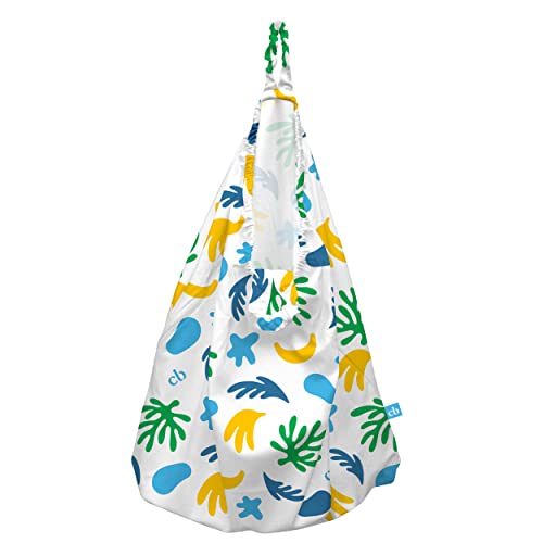 Image of CHARLIE BANANA Reusable and Washable Cloth Diaper Wet Bag, Waterproof Hanging Diaper Pail and Laundry Bag, Leaf